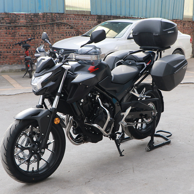 适用于本田cb400f夏德三箱边箱尾后备防水快拆支架摩托车尾箱