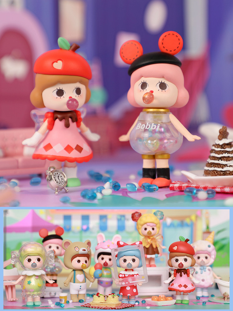 bobbi甜心甜心派派对盲盒礼物惊喜手办模型卡通潮玩盲盒