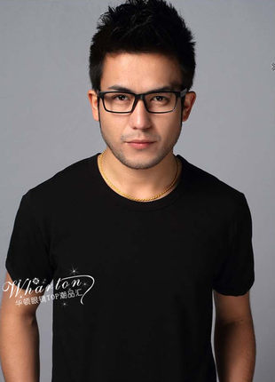 帅气tr90近视男款超轻磨砂黑眼镜框