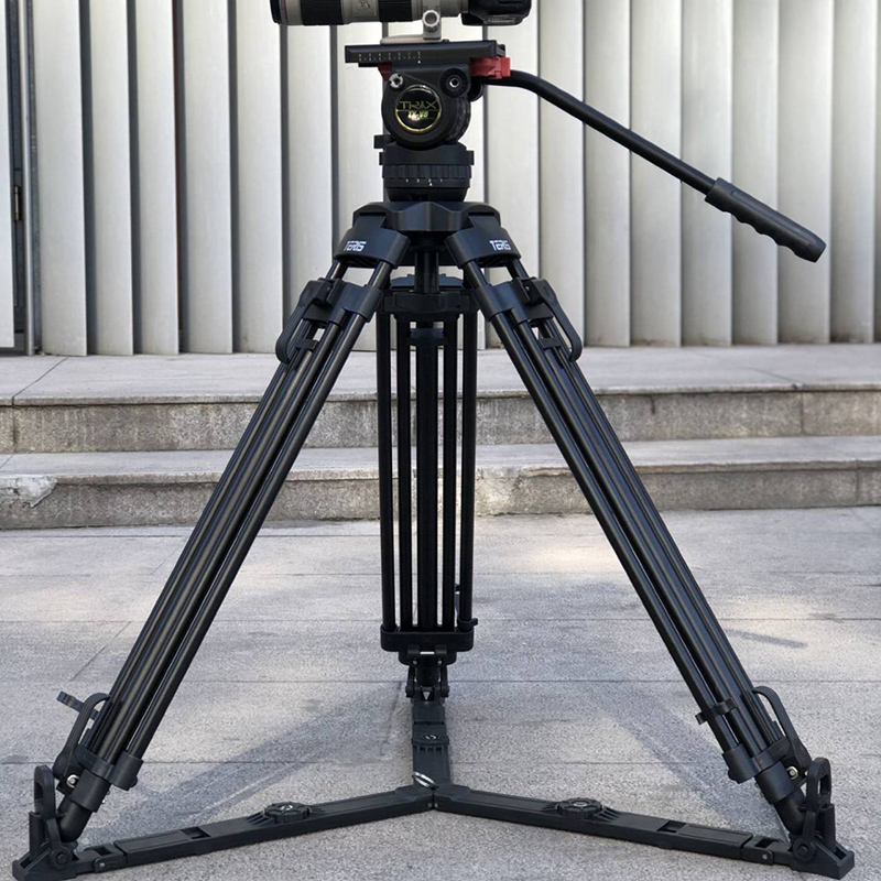 图瑞斯trixtx-v8lplus铝合金三脚架套装摄像机三角架液压摄像机配件