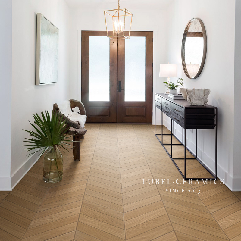 北欧瓷砖鱼骨木纹600x600客厅卧室人字拼仿实木仿古砖(包括文化石)