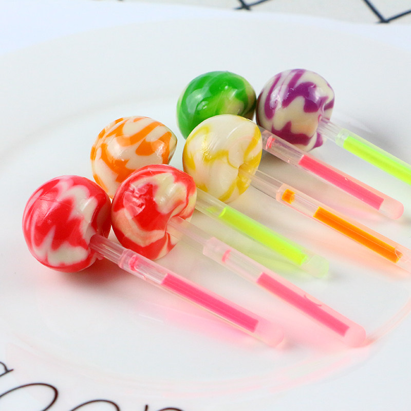 绿草香发光棒荧光棒棒糖 夜光棒糖 20支夜店酒吧水果味会发光的糖