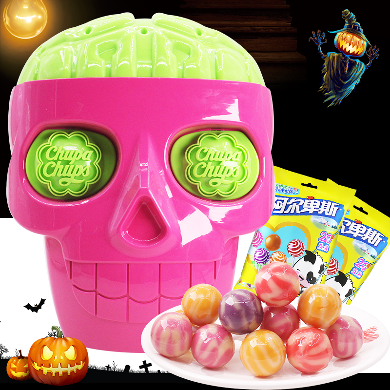 礼物万圣节棒棒糖骷髅糖果恐怖搞怪儿童糖果