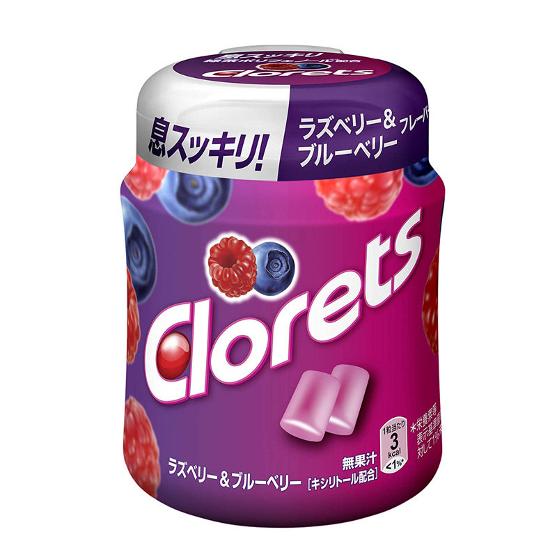 现货iq日本直邮clorets口香糖140g青柠西柚原味口香糖