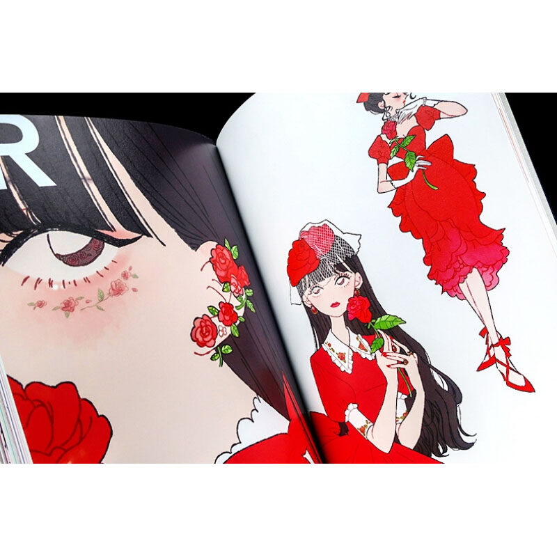 现货日文原版fashionillustrationbook时尚插图手册tanaka画师插画