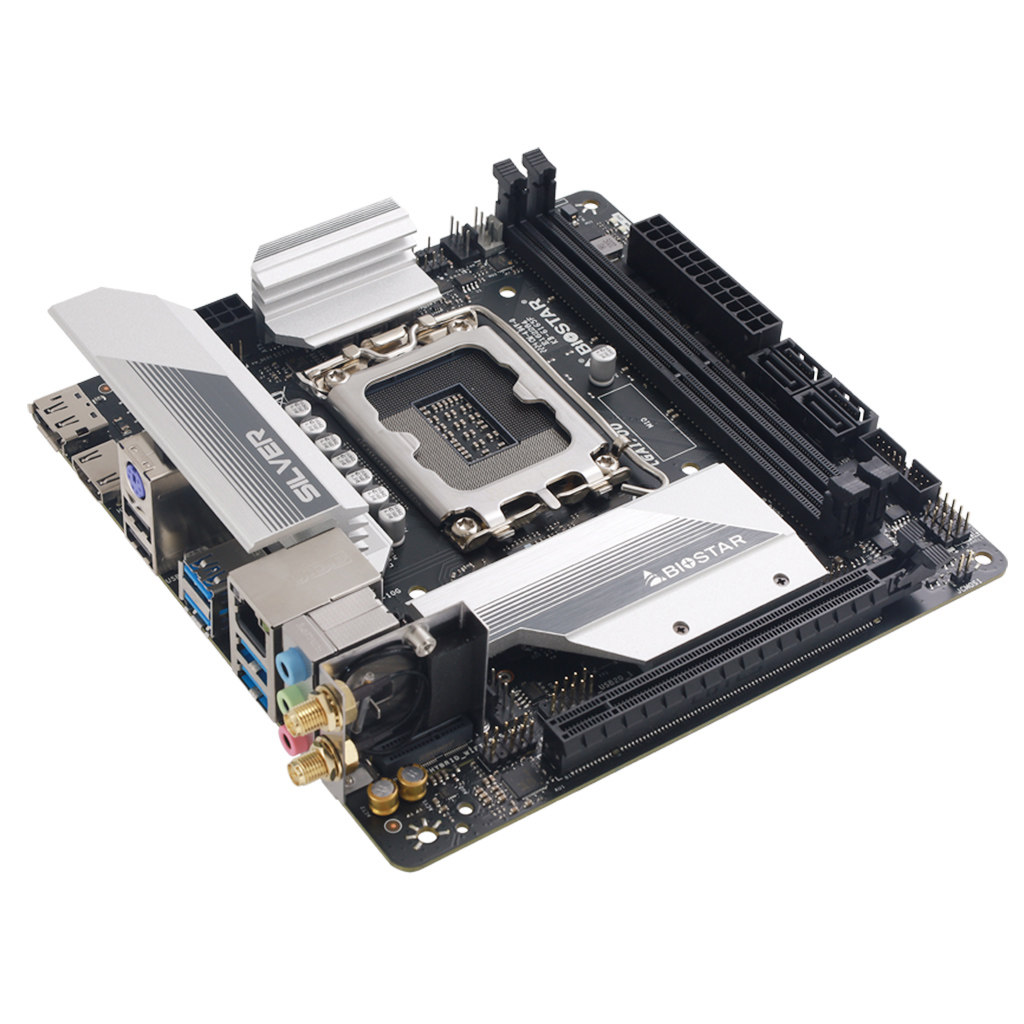 映泰b660t-silver主板itx迷你白银支持pcie5m.212400f主板