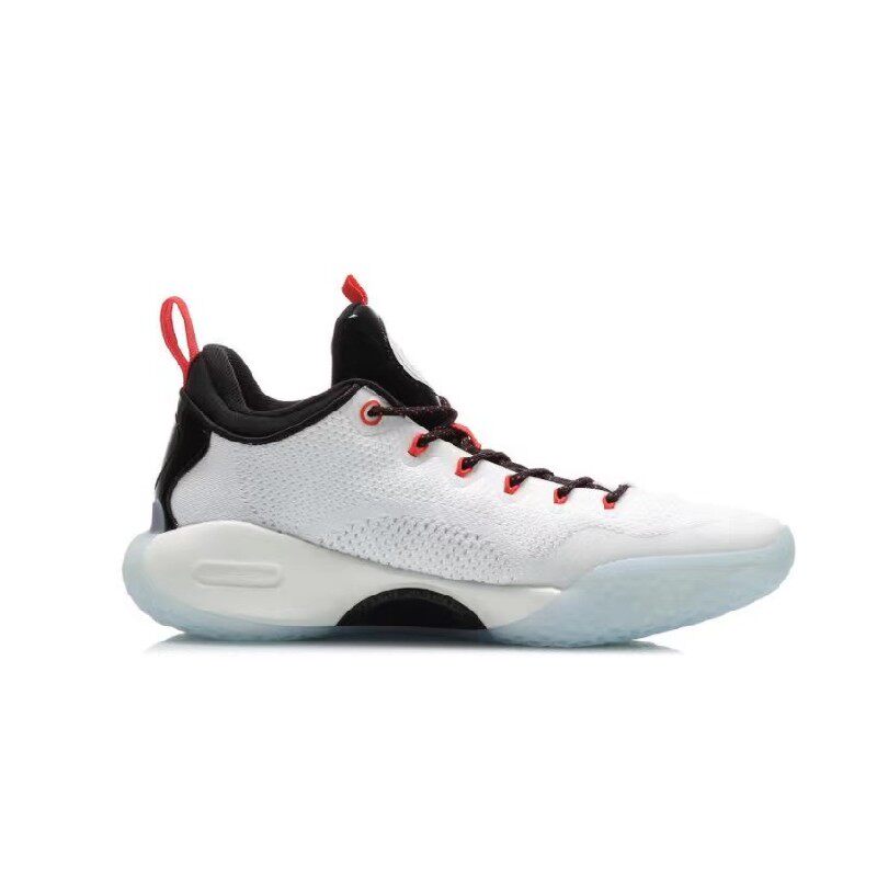 lining李宁驭帅14黑白男子低帮实战比赛篮球鞋abaq067-2