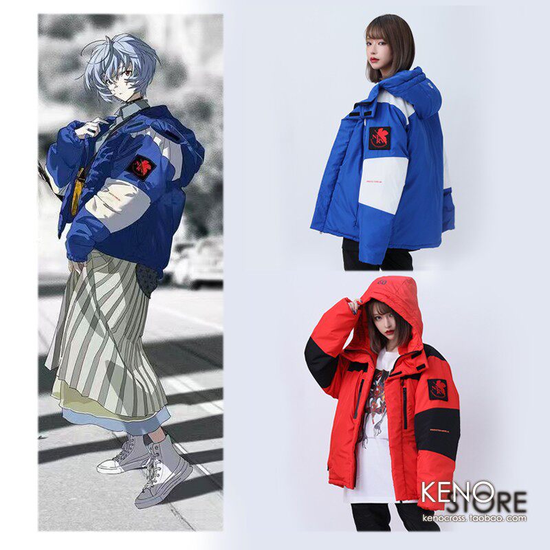 可订radioeva新世纪福音战士波丽nerv外套连帽动漫t恤