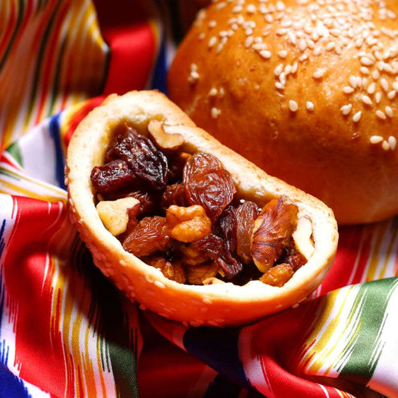 掌门新疆特产人工手把1000g葡萄干果仁烤馕传统传统糕点