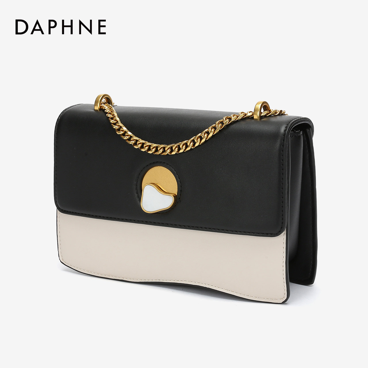 达芙妮女包 2020新款网红 时尚撞色小方包 通勤百搭 单肩斜挎包包