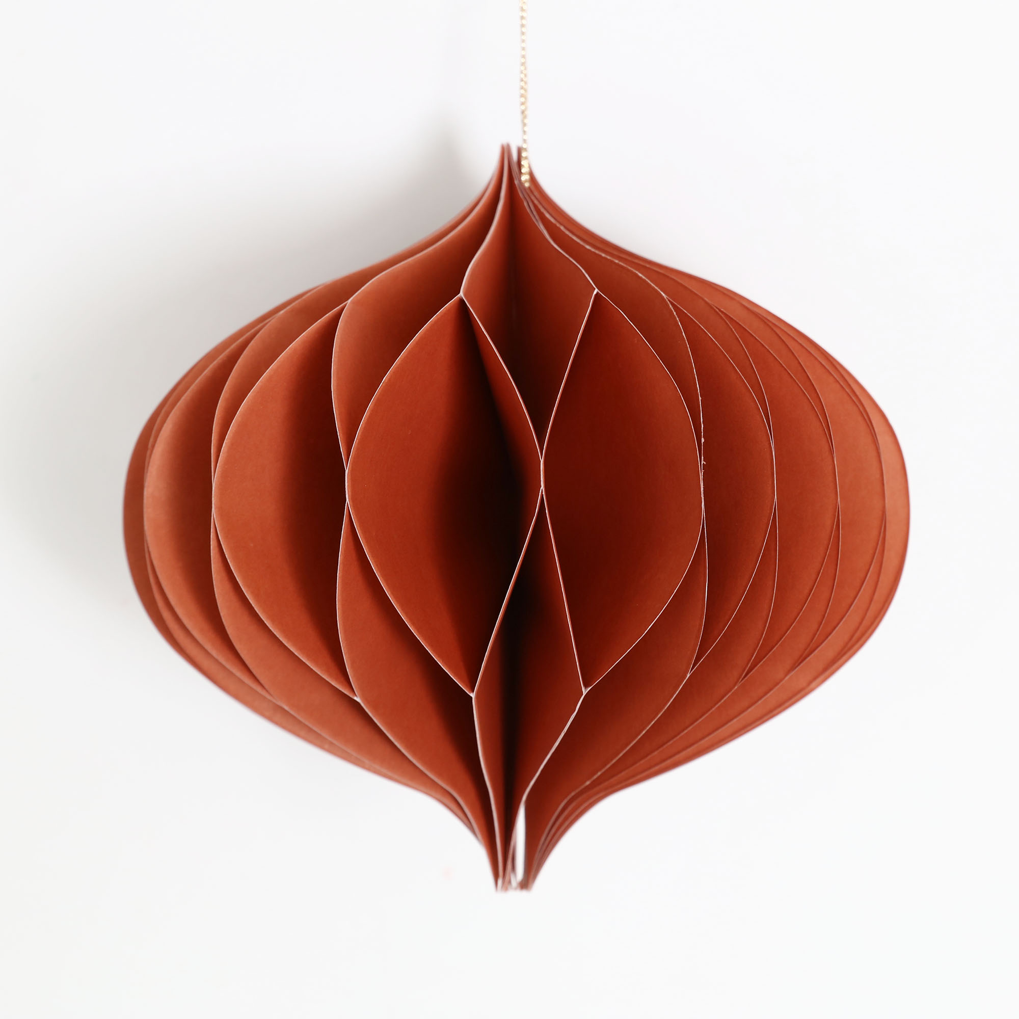 christmas铜色折纸圣诞树吊挂挂件手工ins时尚装饰品圣诞装饰品