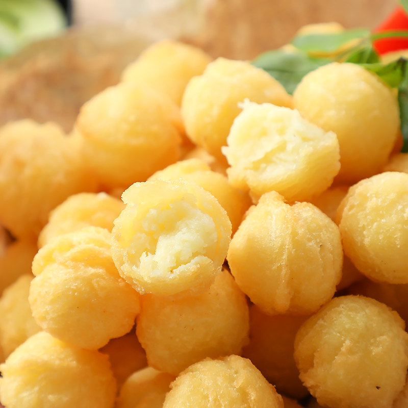 黄金油炸薯球西餐土豆小吃5斤小土豆商用半成品膨化食品