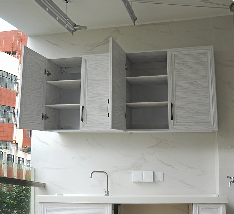 阳台太空铝合金吊柜储物收纳洗衣机壁柜浴室柜组合