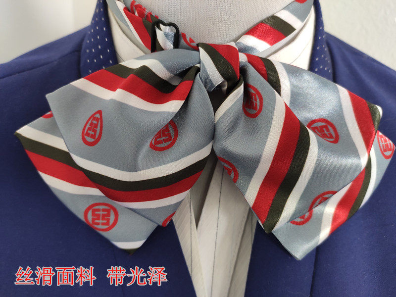 领花工商银行工行网点职业装配饰丝巾免打女士领结领结
