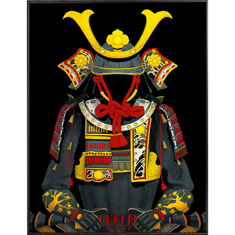 百特好日本武士日式挂画日料店居酒餐厅装饰画和风现代装饰画