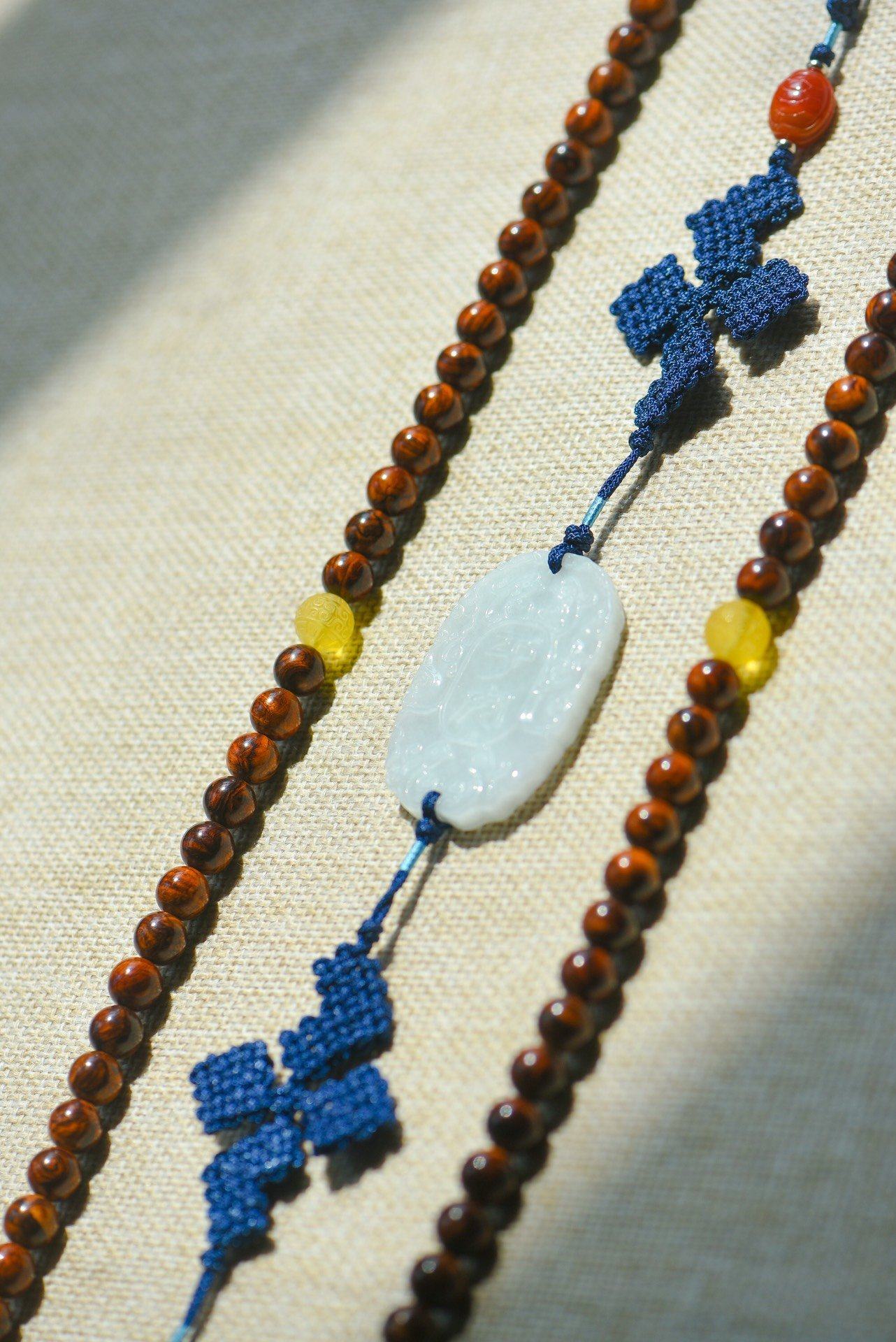 主法师父挂珠平安无事108颗佛珠流苏背云燕尾大和佛教工艺品