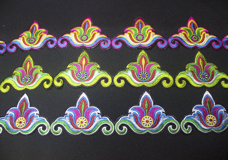 花边新款三角刺绣绣条少数民族服饰舞台演出演出服花边