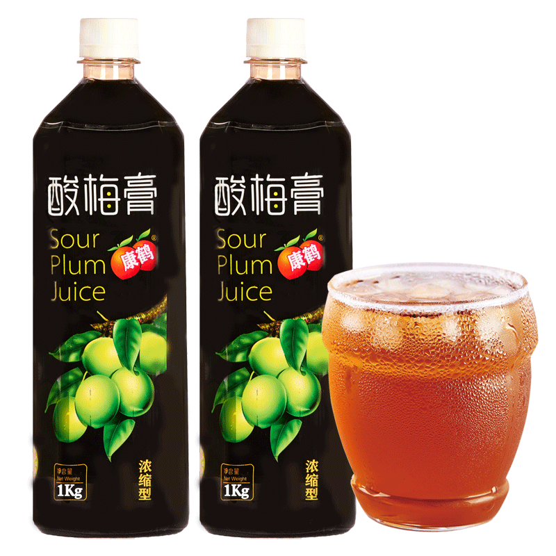 浓缩康鹤酸梅乌梅山楂酸梅汤饮料1kgx2酸梅汤