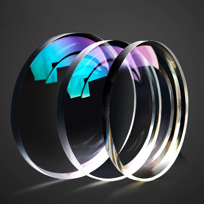 镜片蓝光眼镜度数高度数变色球面156近视161定制眼镜片