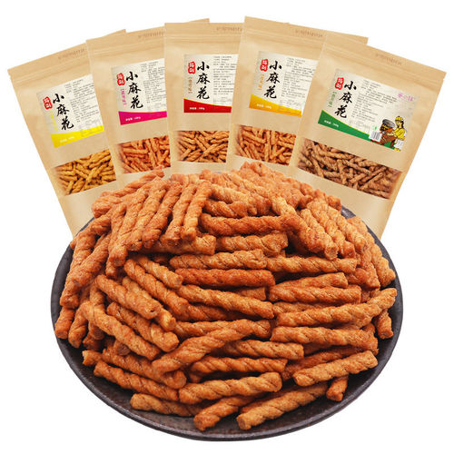 小麻花零食网红食品袋装海苔味