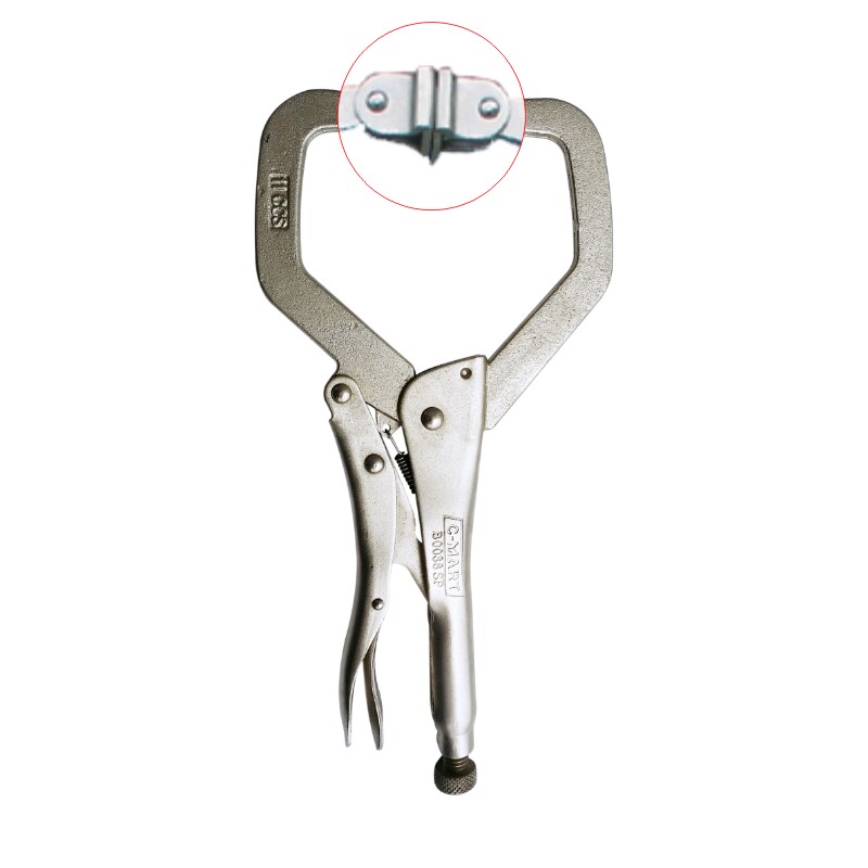 大力台湾高档焊接开口夹子西玛头大活动钳平口大力钳