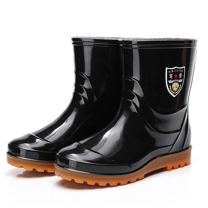雨靴牛筋劳保胶鞋防水套鞋鞋套底水耐磨防滑雨鞋