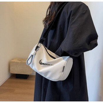 NY/NB ກະເປົ໋າ canvas ງ່າຍດາຍຂອງແມ່ຍິງຄົນອັບເດດ: commuter shoulder pillow bag sport casual versatile crossbody bag trendy