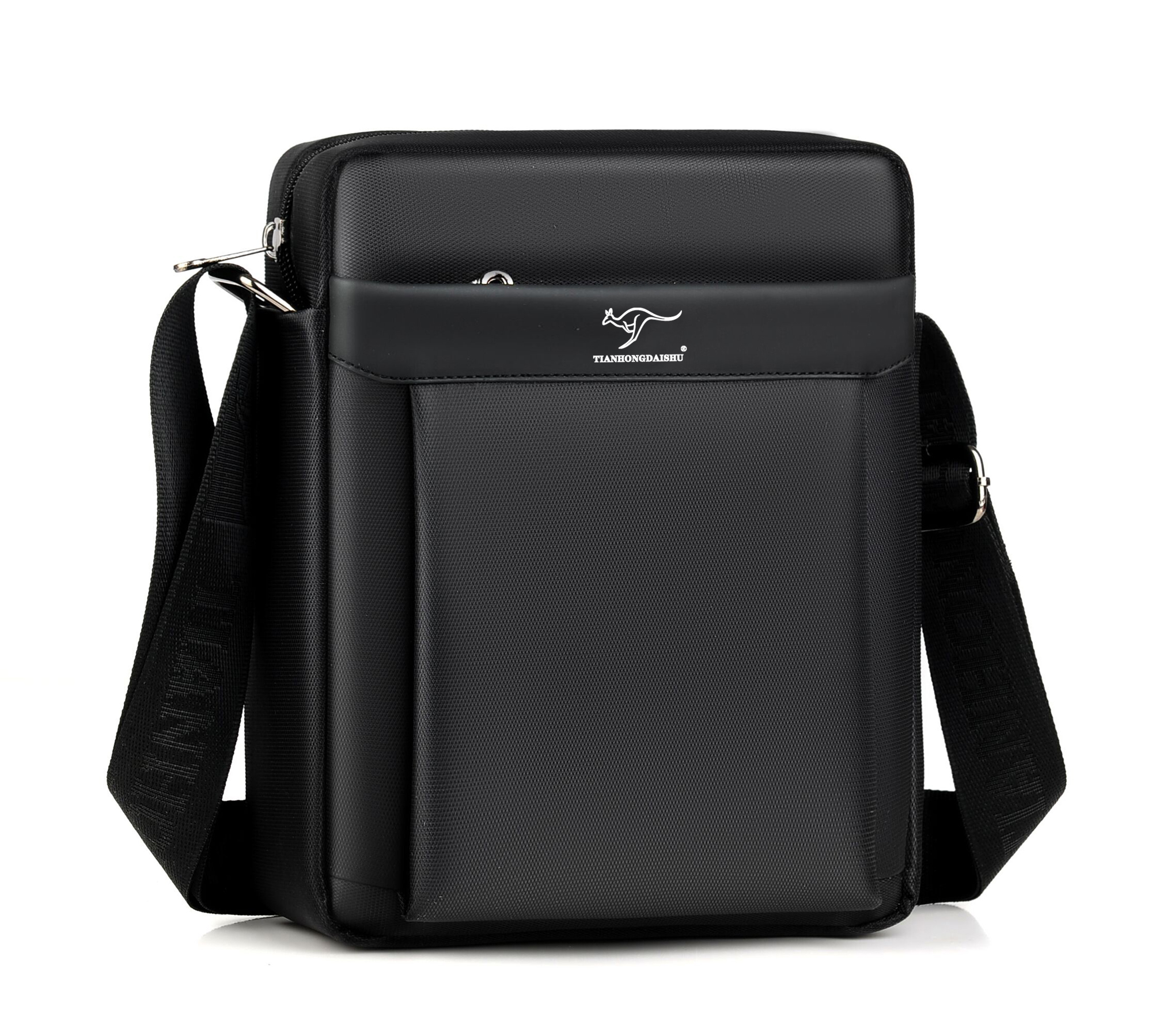 天弘袋鼠男包男士包包单肩斜挎包帆布休闲背包时尚牛津布斜肩包潮