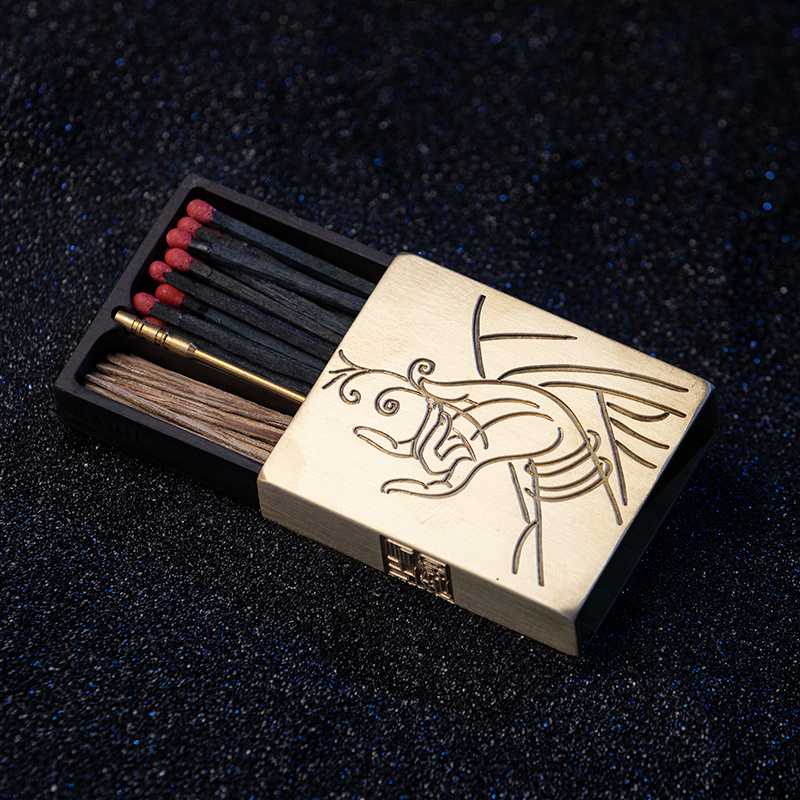 创意精品沉香烟丝集成金属火柴盒减少香烟尼古丁含量减少室内烟味