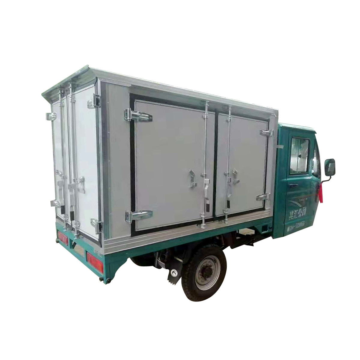 电动三轮车厢式货车保温冷藏汽车车厢驾驶室快递遮阳篷