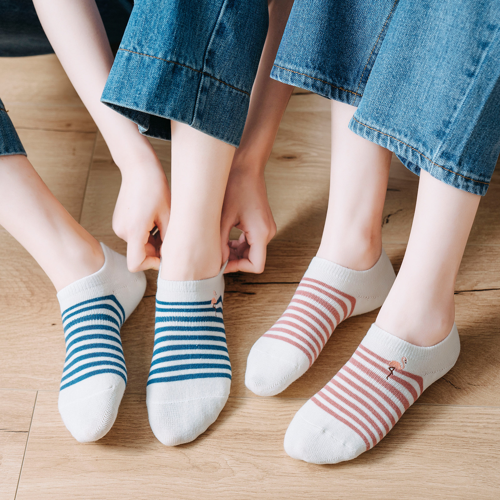 船袜女纯棉浅口韩国可爱日系短袜隐形防滑不掉跟白色袜子夏季薄款