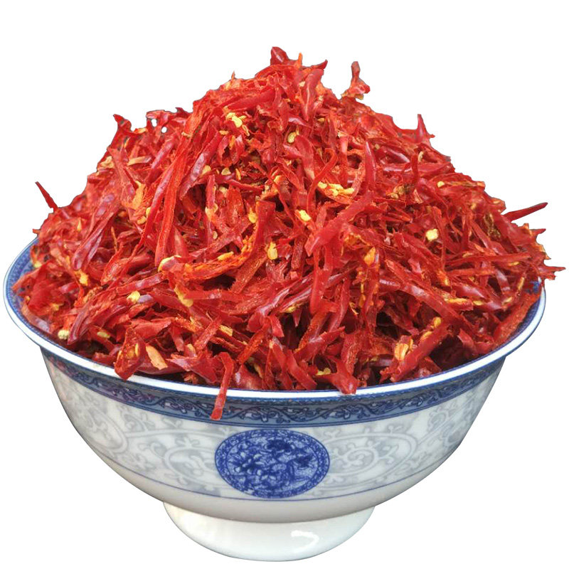 农家朝天椒干辣椒无籽去籽辣椒丝500克香辣散装干货 特辣炒菜细丝