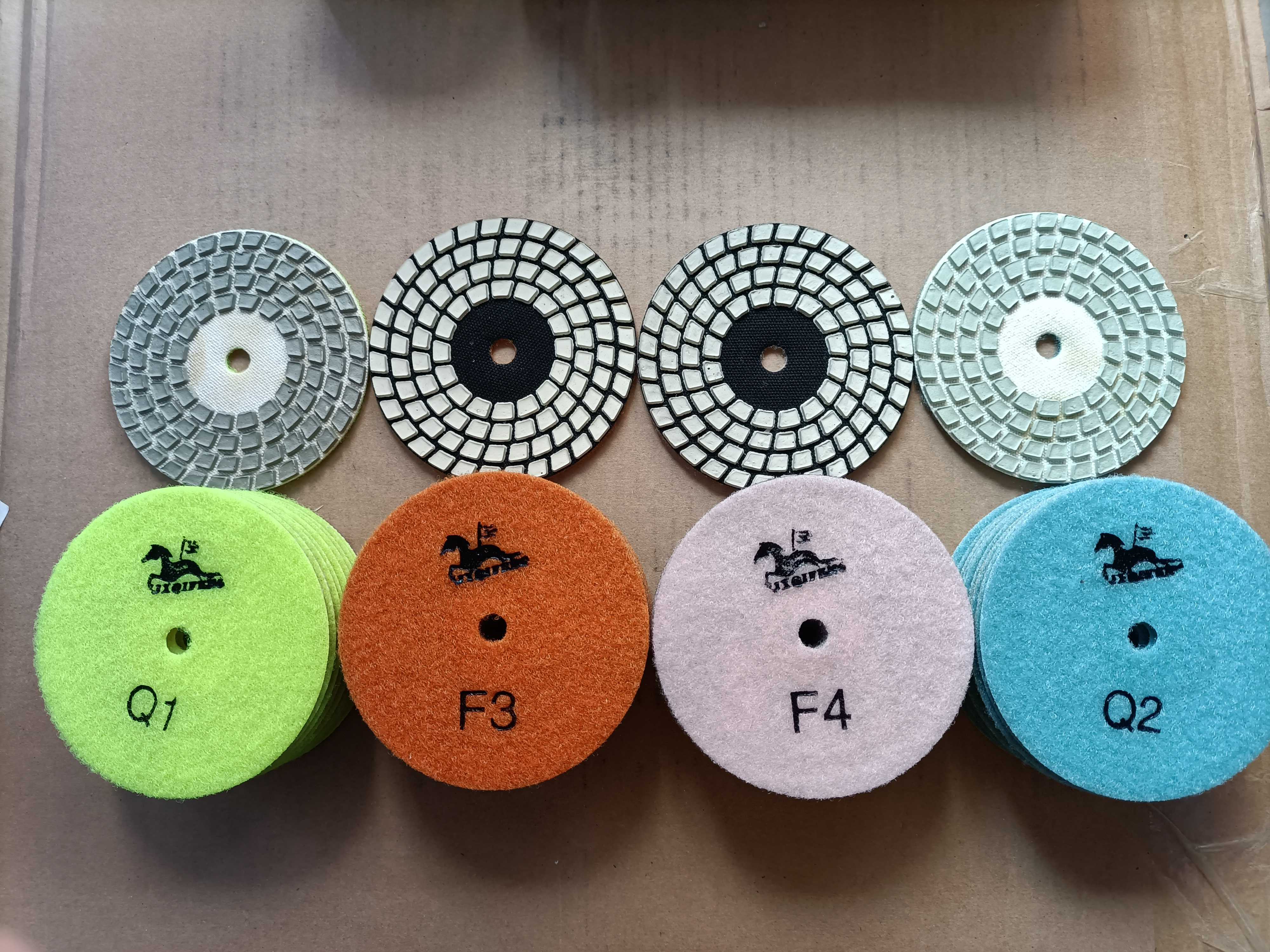 磨片3寸4步开粗修边墙身抛光机云石打磨骑锋云石片