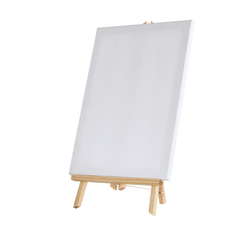 空白迷你练习油画框丙烯画板画材纯棉油画布带框油画颜料工具材料