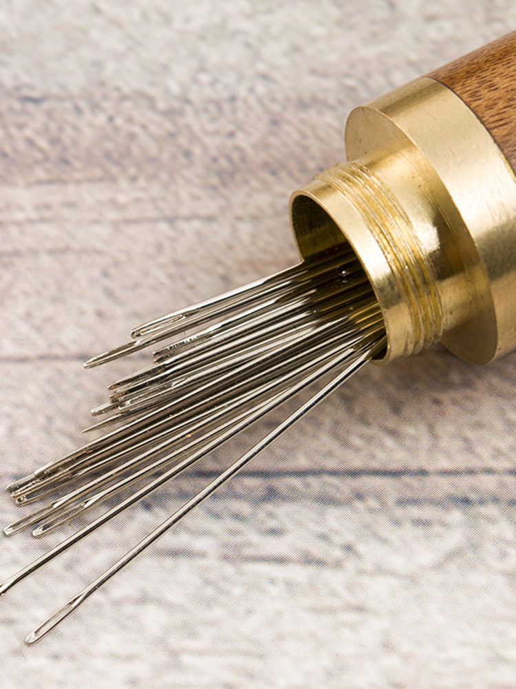 针线盒老人不用穿线针免穿针免认家用缝衣针木筒手针