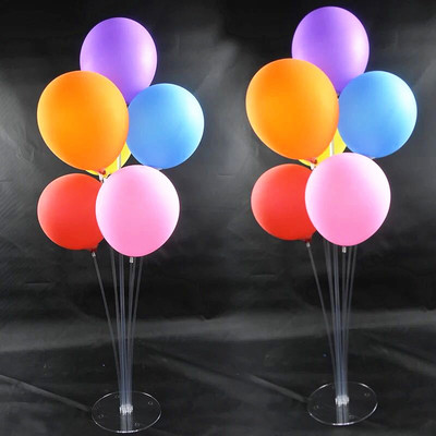 新款气球桌飘立柱支架婚宴签到台气球支架喜宴装饰透明生日路引