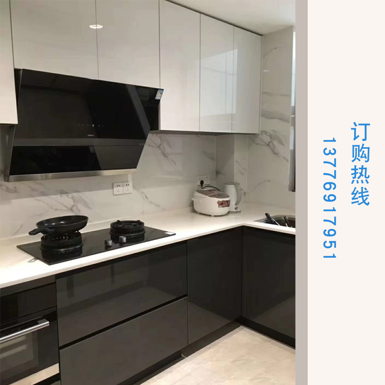 轻奢现代简约衣柜橱柜酒柜鞋柜门板定制实木多层高光亚克力门板