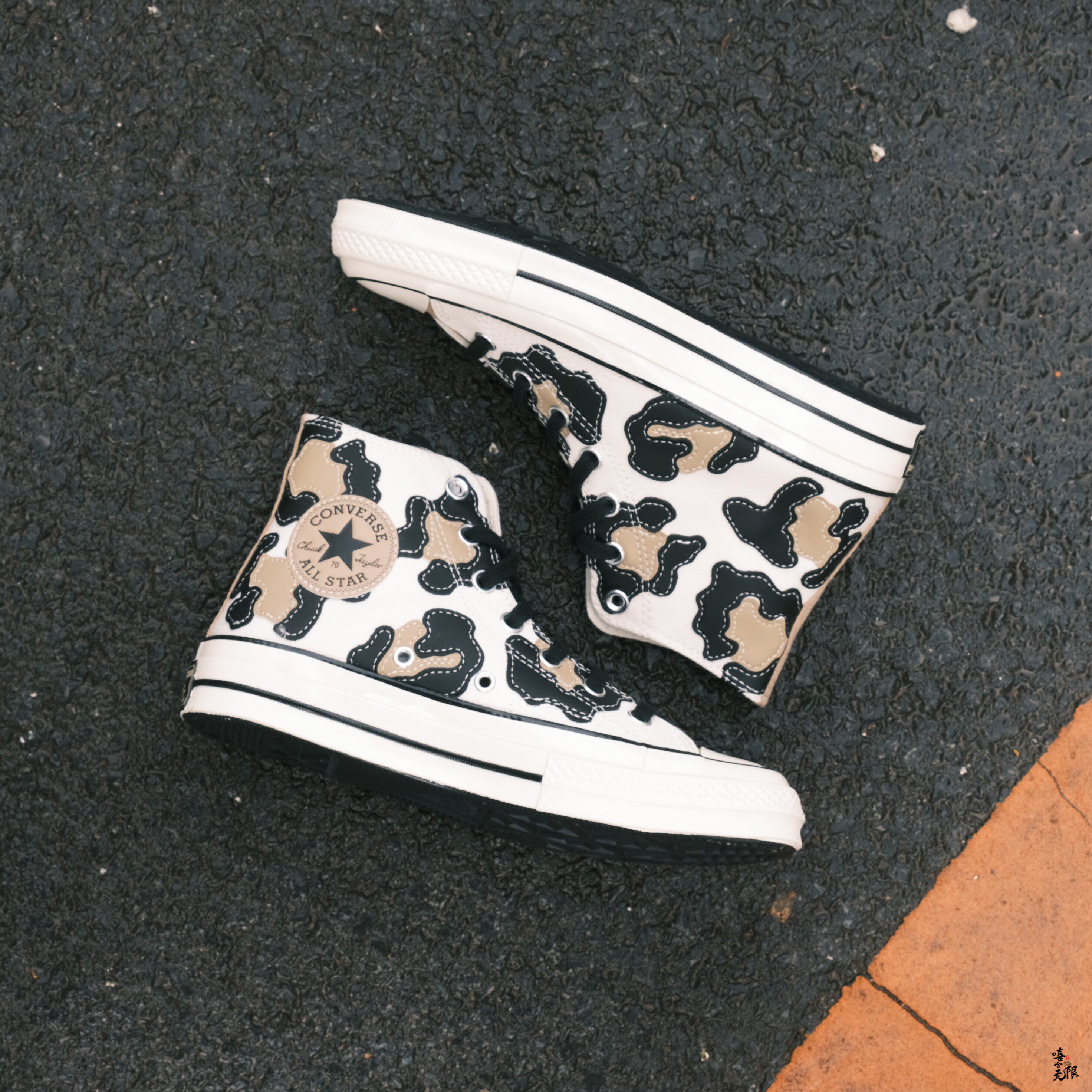 converse匡威1970s高帮奶牛波点配色帆布布鞋男女帆布鞋