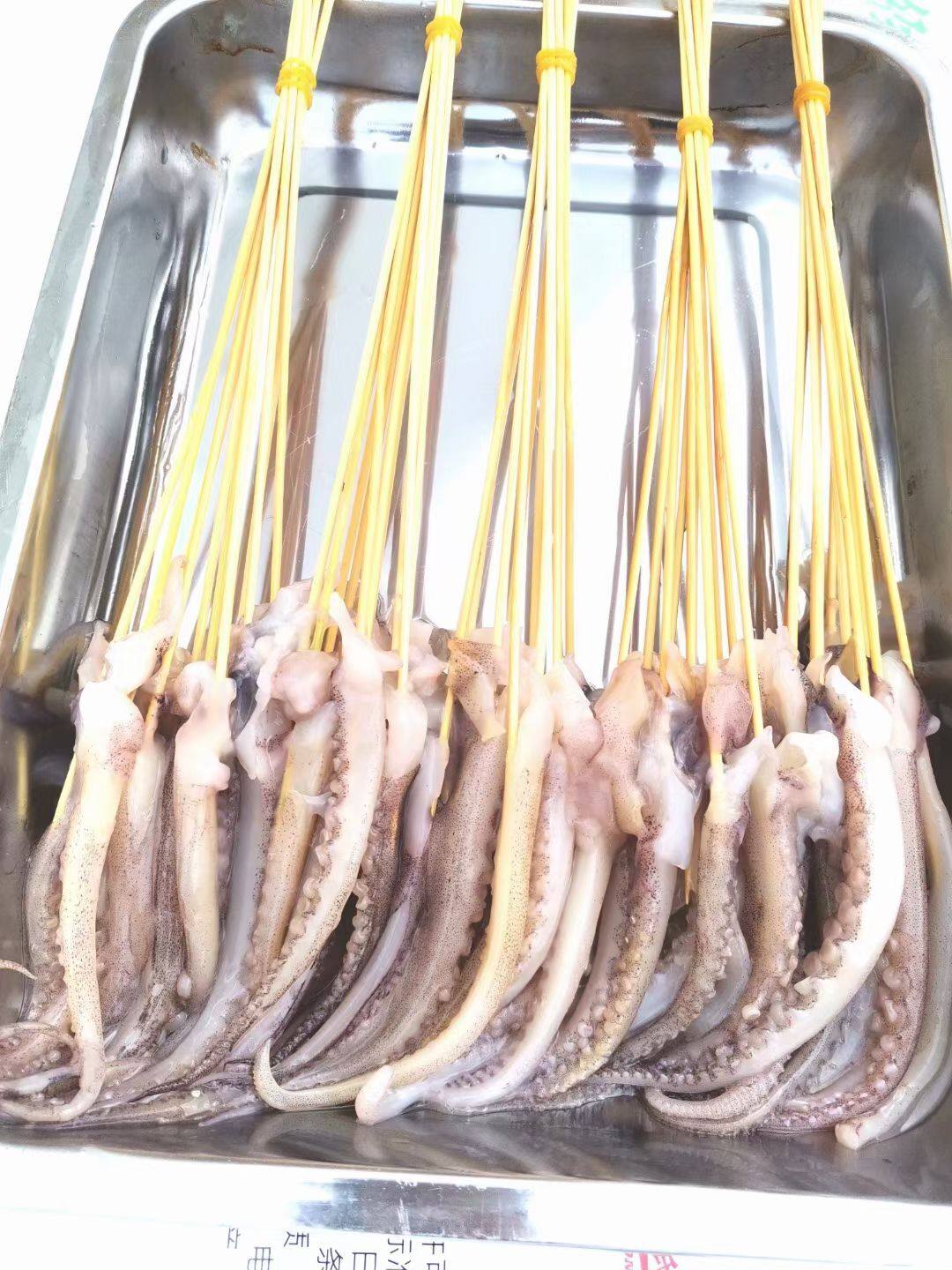 鱿鱼须小串铁板小串冷冻商用油炸烧烤食材6克冷冻鱿鱼