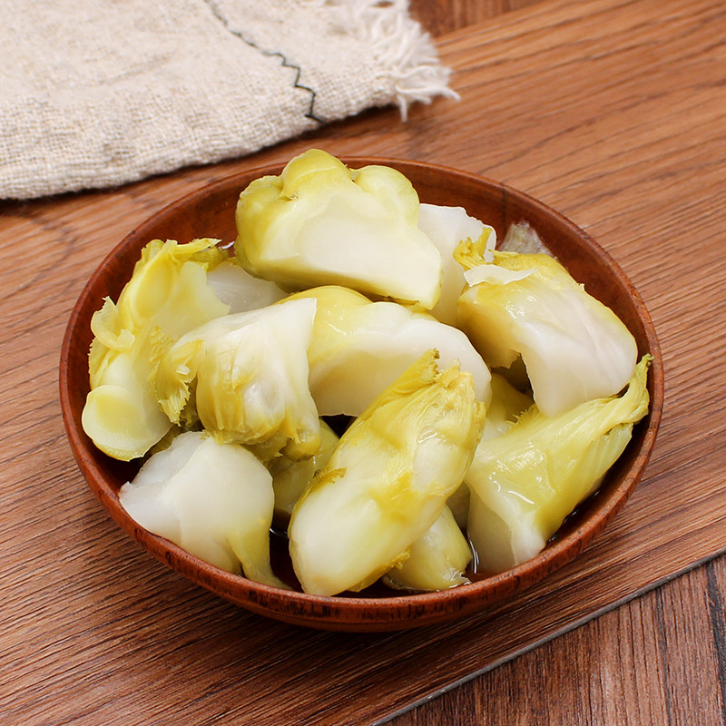 台州农家特产娃娃菜泡菜鲜嫩爽脆酸菜蒂头凉菜美食小吃450g