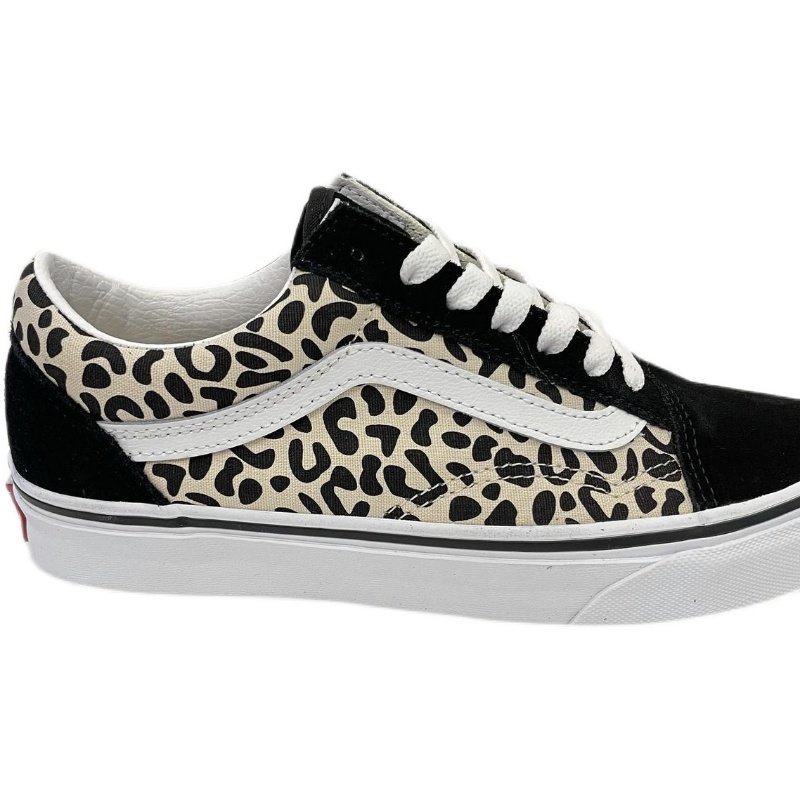 vansoldskool新款斑马纹低男女帆布布鞋滑板板鞋