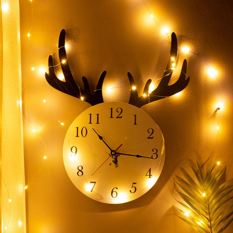 装饰北欧时钟温馨出租屋公寓酒店家居创意钟家居挂钟