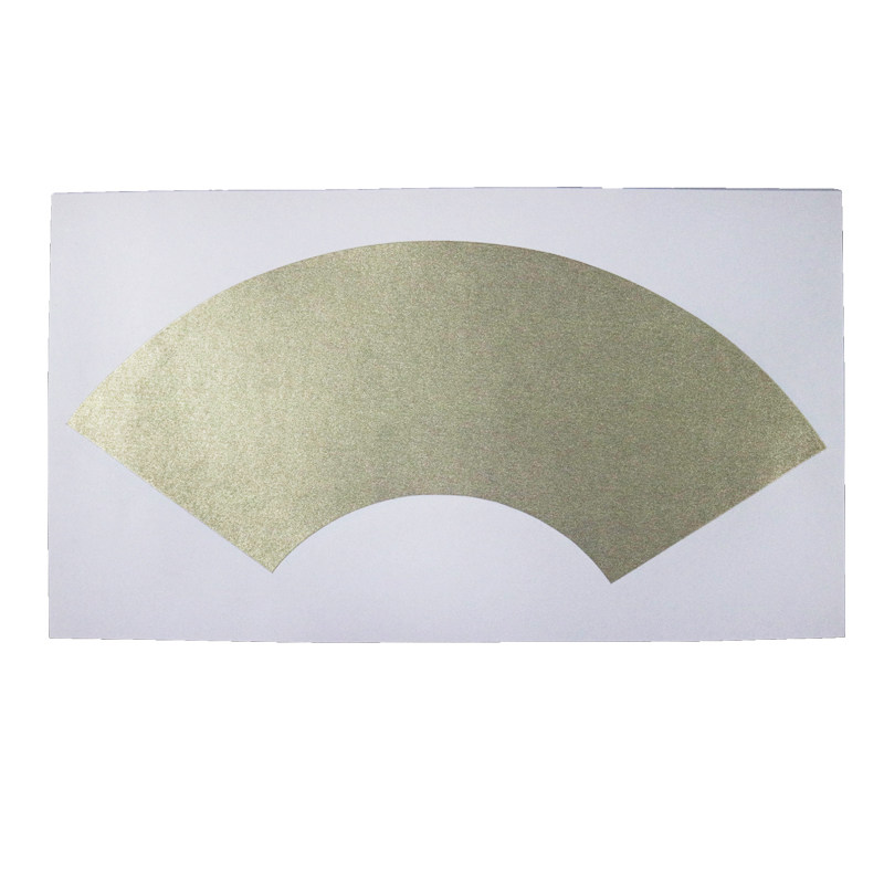 仿古金绢纸扇形镜片熟宣空白软卡复古工笔国画宣纸