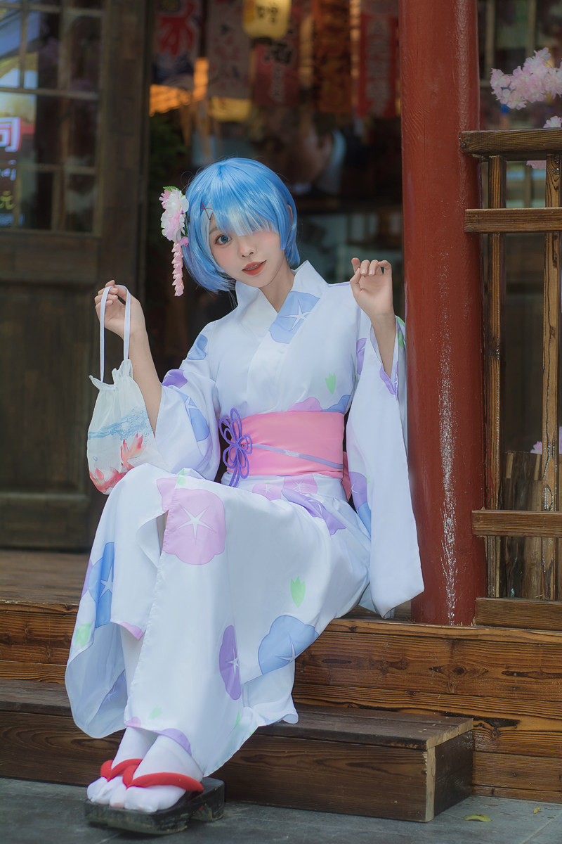 从零开始拉姆和服浴衣雷姆cosplay蕾姆cos服女装现货
