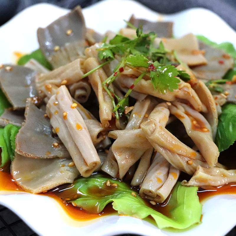 蜀幺幺麻辣脆肠250g鸭食管鸭郡把子解冻即食酒店凉菜特色凉拌