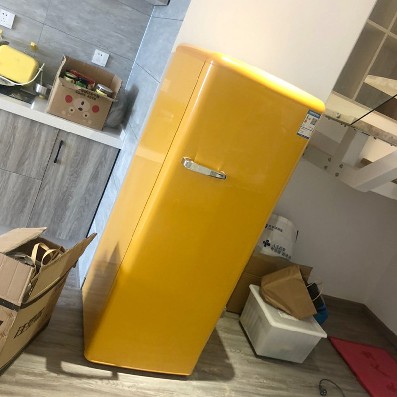 金松bc-235r美式复古时尚彩色冰箱