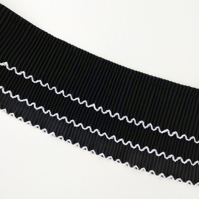 新款拷边褶皱三层狗牙雪纺花边服装辅料袖口衣领花边