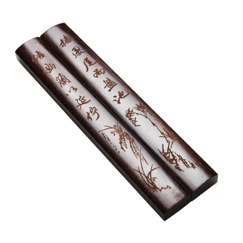用品包邮正宗红木黑梓木镇尺长加厚镇文房四宝书房镇纸