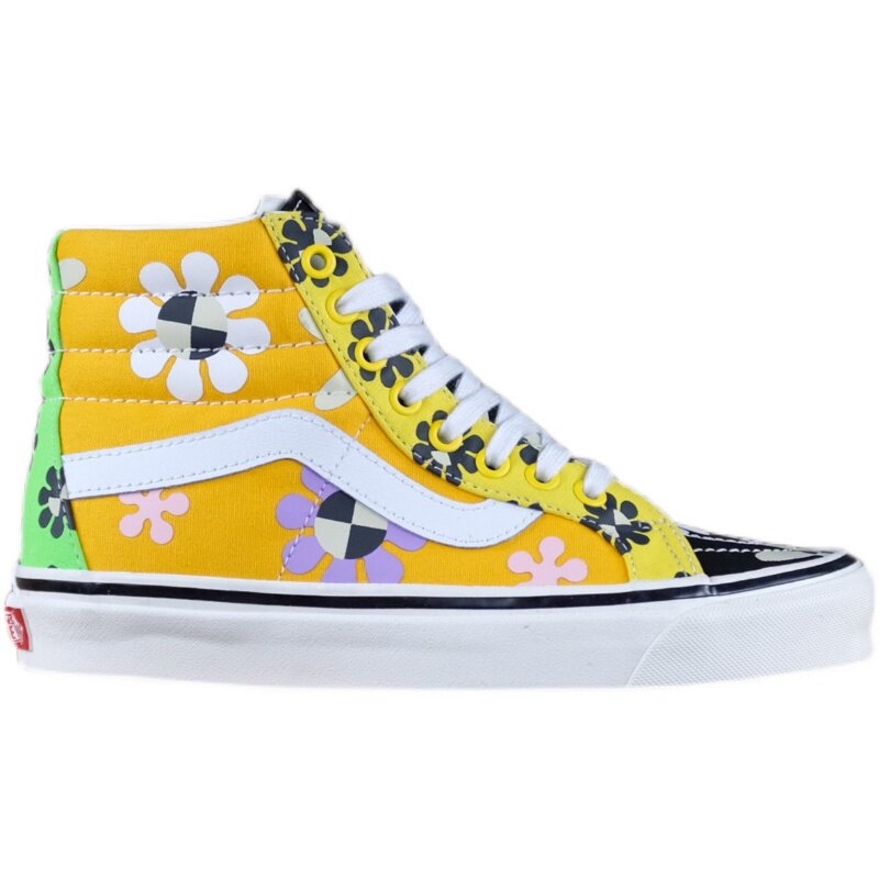 老万vans范斯sk8hidx安纳海姆花卉印花高帮板板鞋