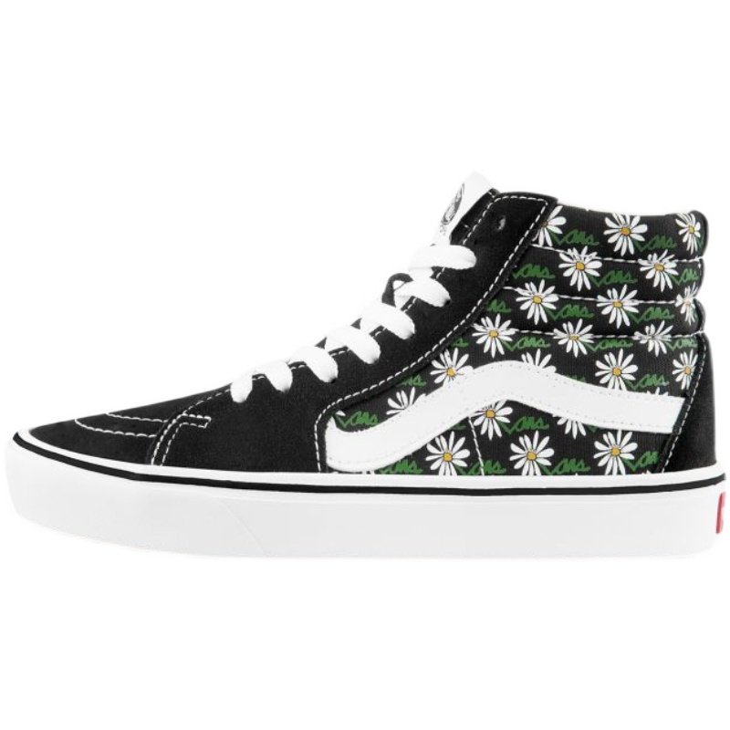 vans范斯sk8-hi小雏菊印花女子高帮超轻经典休闲板鞋